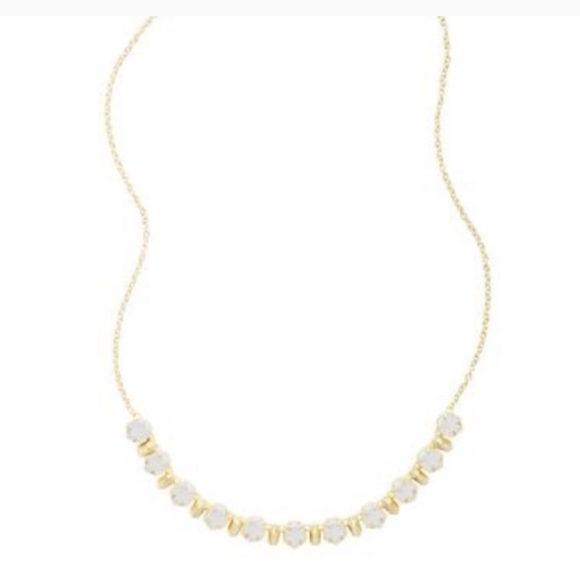 NEW Kendra Scott Tammy Custom Color Bar Necklace Gold Cobalt Blue Adjustable - Picture 3 of 14